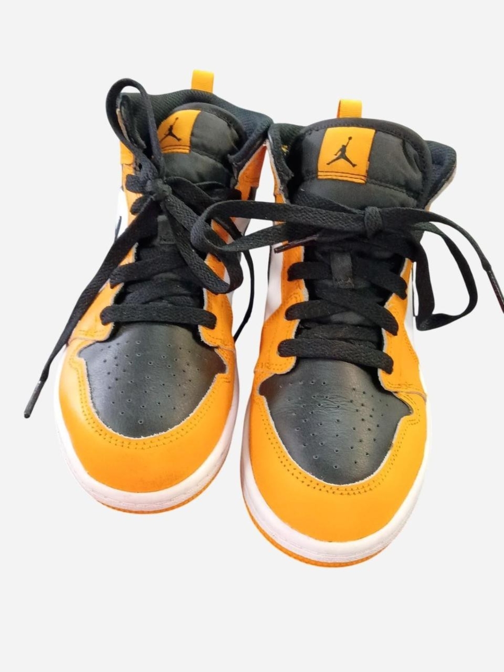 Kids' High-Top Sneakers‎ in Black and Yellow